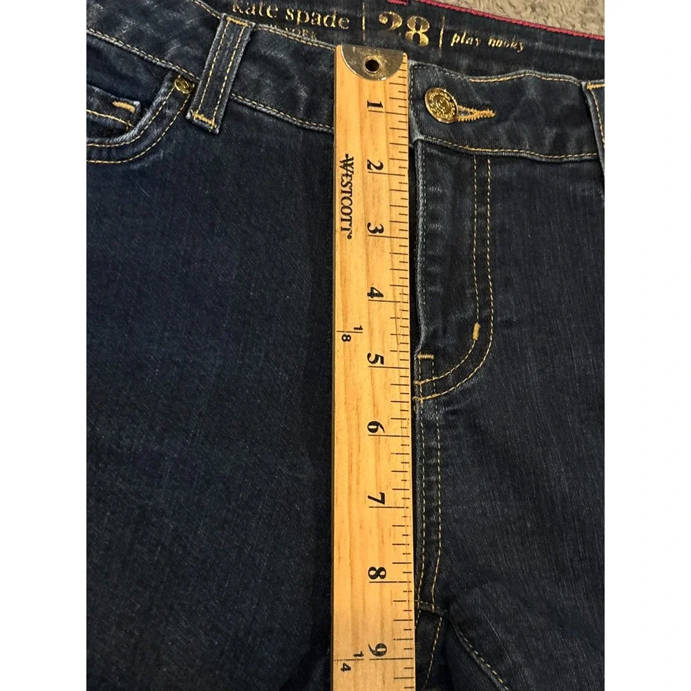 Kate Spade New York Play Hooky Perry Street Dark Wash Straight Leg Jeans Size 28